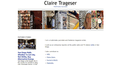 Desktop Screenshot of clairetrageser.com